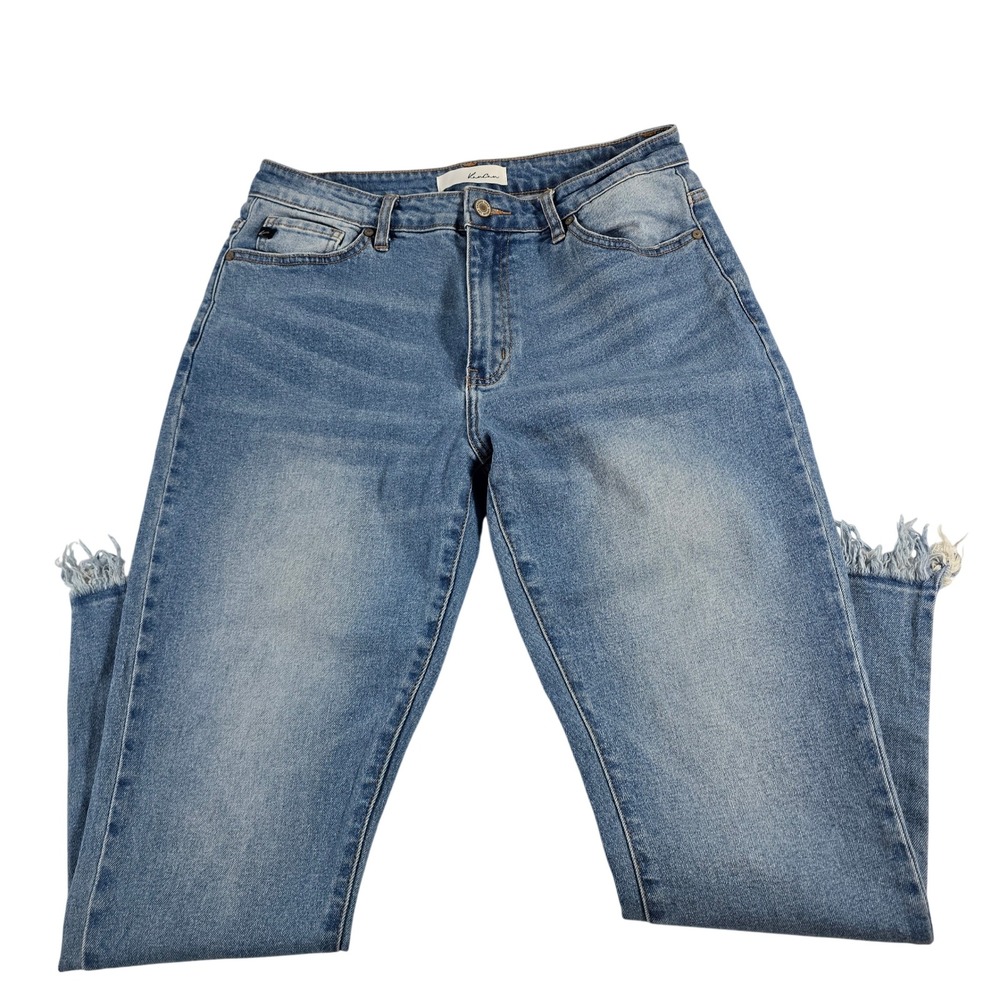 KanCan Medium Wash Frayed Raw‎ Hem Skinny Jeans KC7328M Blue Mens 11/29